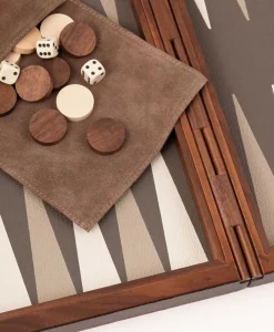 GioBagnara Spiele|World Of Games|Backgammon Spiel aus Kalbsleder und Nussholz