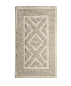 Mastro Raphael Neutrale Badematten|Baumwoll Teppich Rombi