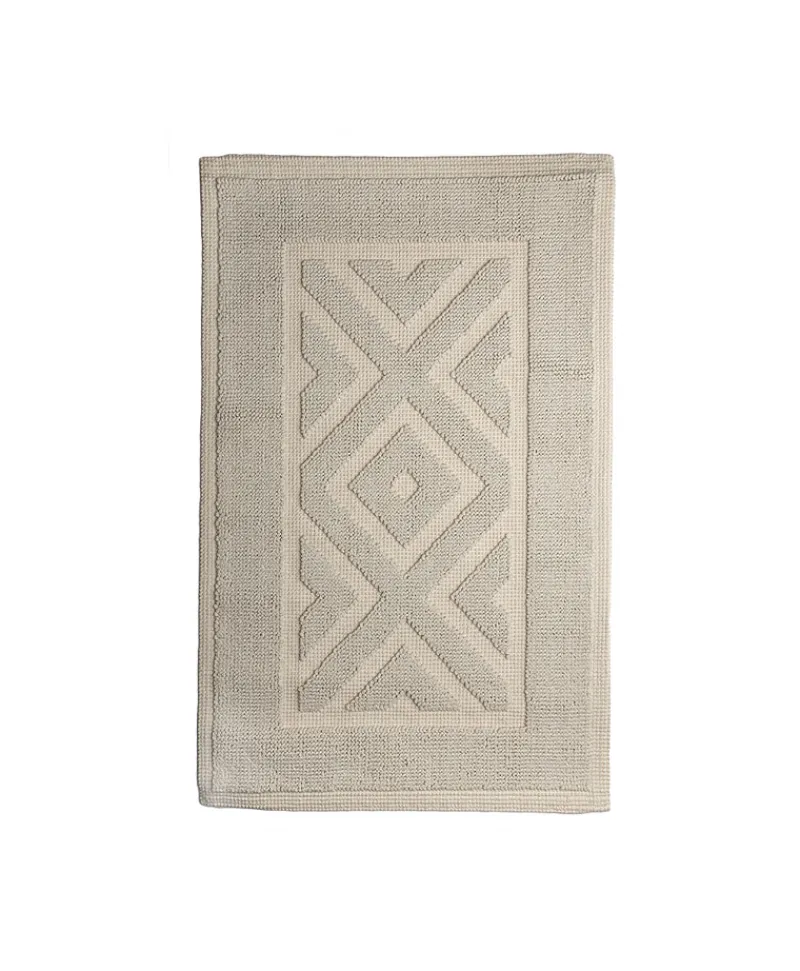 Mastro Raphael Neutrale Badematten|Baumwoll Teppich Rombi