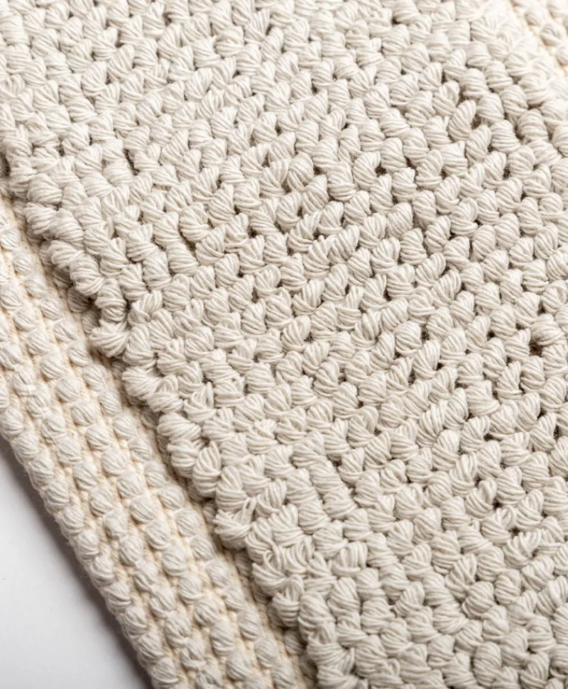 Mastro Raphael Neutrale Badematten|Baumwoll Teppich Rombi