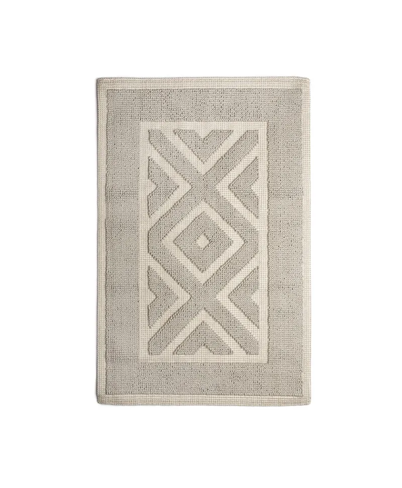 Mastro Raphael Neutrale Badematten|Baumwoll Teppich Rombi