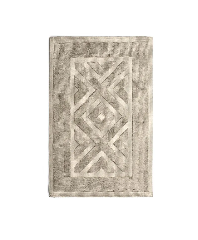 Mastro Raphael Neutrale Badematten|Baumwoll Teppich Rombi