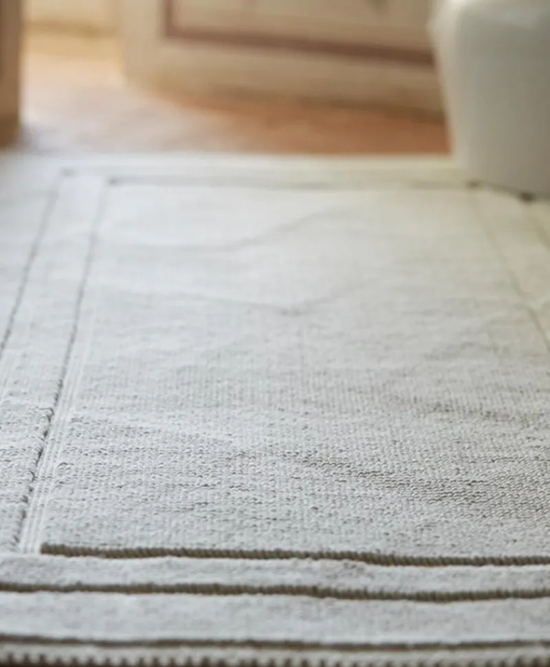 Mastro Raphael Neutrale Badematten|Baumwoll Teppich Unito