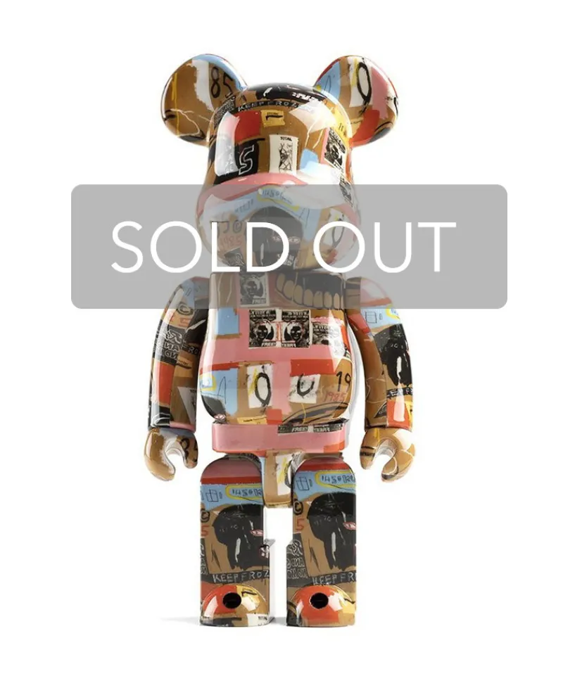 Medicom Toy Kunst Und Skulpturen|Bearbrick A.Warhol x Jean-Michel Basquiat #2