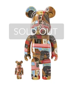 Medicom Toy Kunst Und Skulpturen|Bearbrick A.Warhol x Jean-Michel Basquiat #2