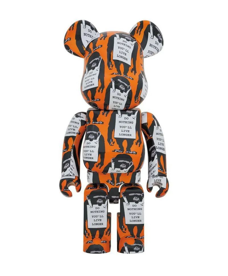 Medicom Toy Kunst Und Skulpturen|Bearbrick Banksy Brandlaism - Monkey Sign