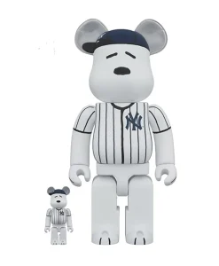 Medicom Toy Kunst Und Skulpturen|Bearbrick MLB x Peanuts - Snoopy (New York Yankees)
