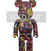 Medicom Toy Kunst Und Skulpturen|Bearbrick Psychedelic Paisley