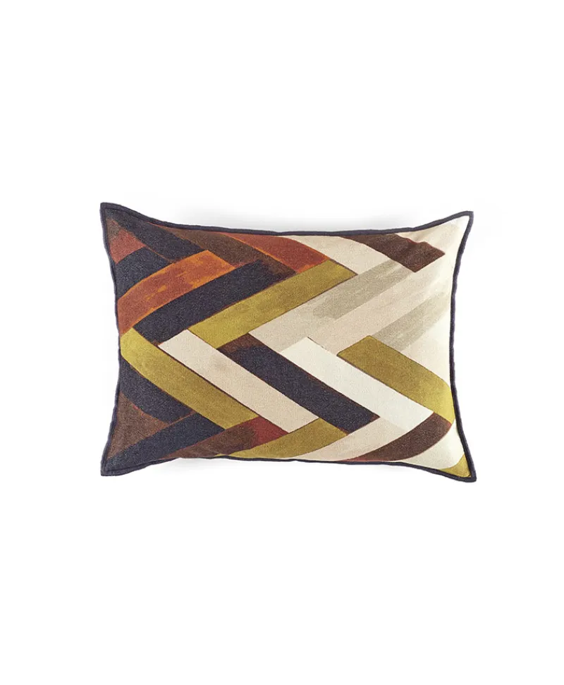 u00c9litis Kissen|Bedrucktes Chenille-Kissen Woody