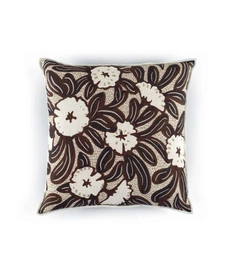 u00c9litis Kissen|Bedrucktes Leinenkissen Motu