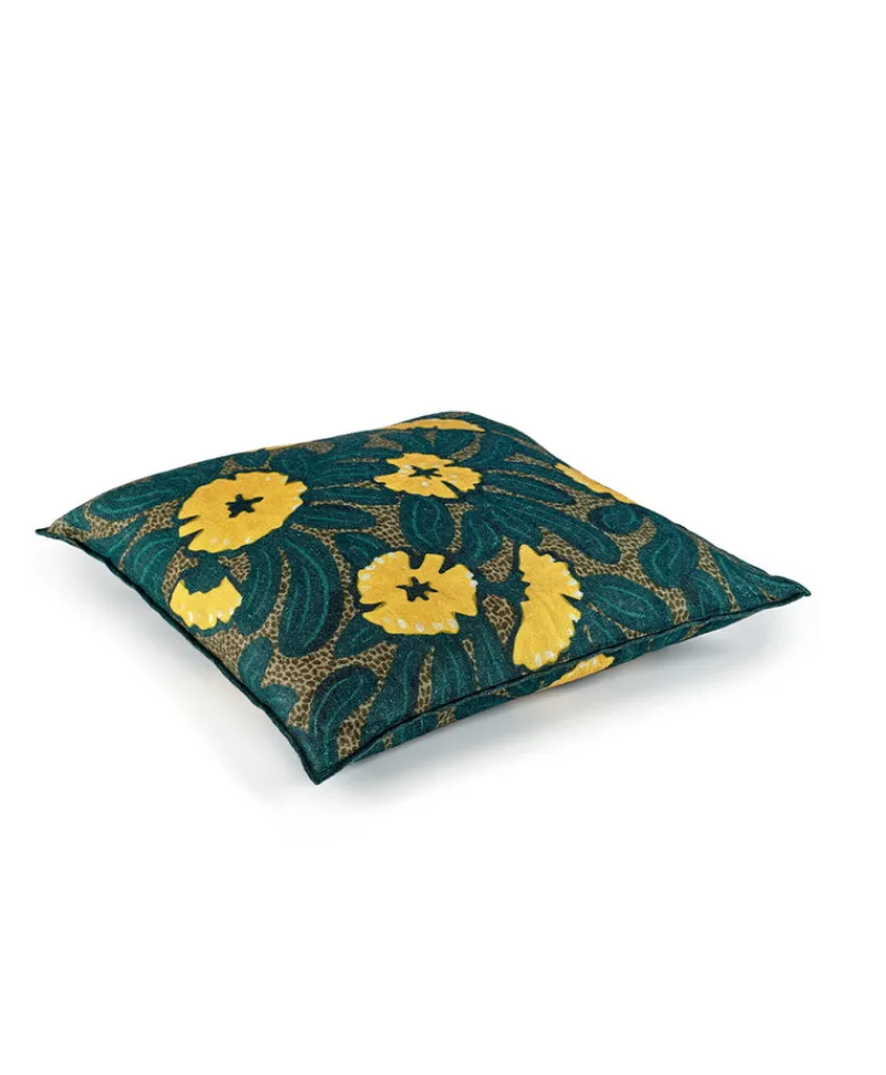 u00c9litis Kissen|Bedrucktes Leinenkissen Motu