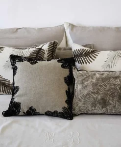 u00c9litis Kissen|Bedrucktes Leinenkissen Palma