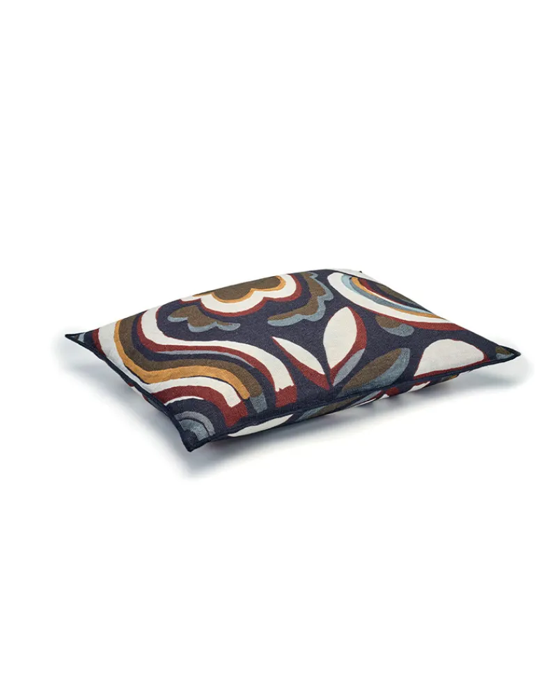 u00c9litis Kissen|Bedrucktes Leinenkissen Pop Flower