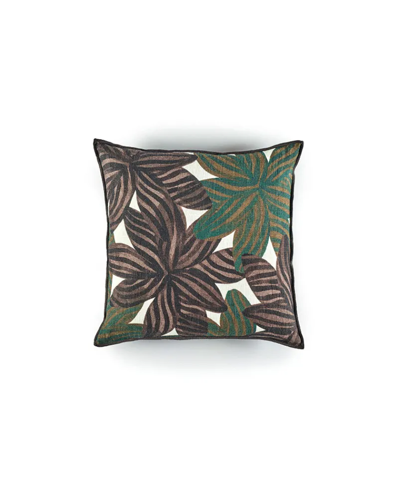 u00c9litis Kissen|Bedrucktes Leinenkissen Tropical