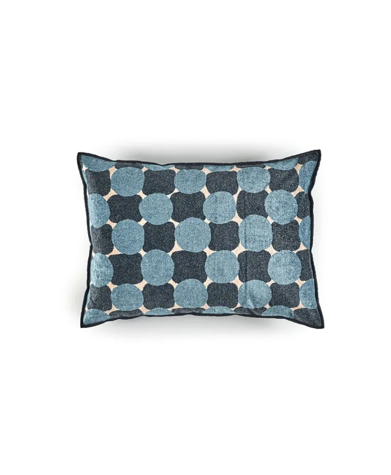 u00c9litis Kissen|Bedrucktes Samtkissen Borsalino