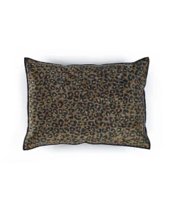 u00c9litis Kissen|Bedrucktes Samtkissen Fauve