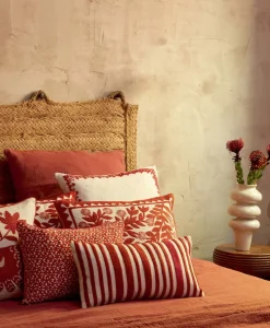 u00c9litis Kissen|Bedrucktes Seidenkissen Azteca