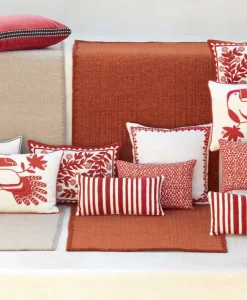 u00c9litis Kissen|Bedrucktes Seidenkissen Azteca