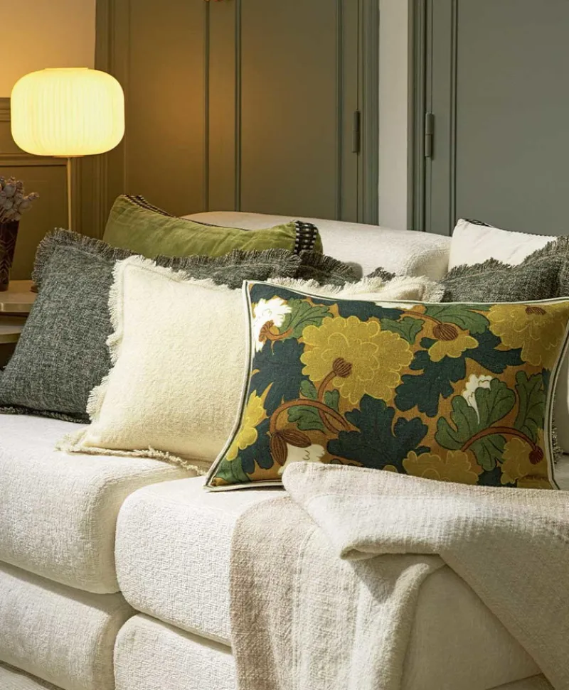 u00c9litis Kissen|Bedrucktes Wollkissen Jane