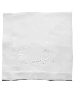 indradanush Tischwäsche|Servietten|Bestickte Leinenserviette Freund/Freundin/Friend