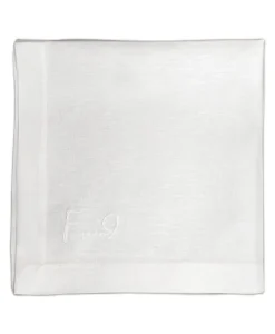 indradanush Tischwäsche|Servietten|Bestickte Leinenserviette Freund/Freundin/Friend