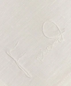 indradanush Tischwäsche|Servietten|Bestickte Leinenserviette Freund/Freundin/Friend