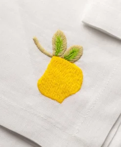 indradanush Tischwäsche|Servietten|Bestickte Leinenservietten Dolce Vita