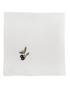 indradanush Tischwäsche|Servietten|Bestickte Leinenservietten Dolce Vita