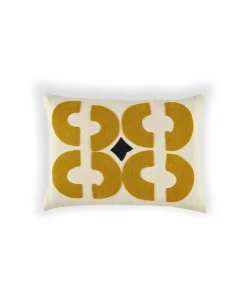 u00c9litis Kissen|Besticktes Leinenkissen Bahia