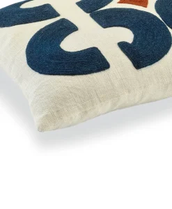 u00c9litis Kissen|Besticktes Leinenkissen Bahia