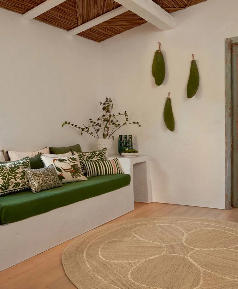 u00c9litis Kissen|Besticktes Leinenkissen Cristobal