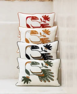 u00c9litis Kissen|Besticktes Leinenkissen Cristobal