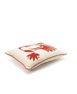 u00c9litis Kissen|Besticktes Leinenkissen Cristobal