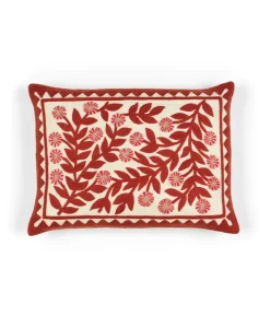 u00c9litis Kissen|Besticktes Leinenkissen Canopée