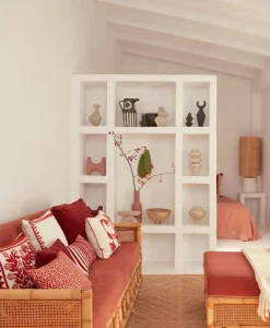 u00c9litis Kissen|Besticktes Leinenkissen Canopée