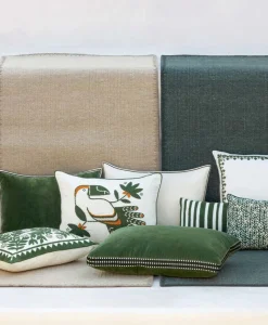 u00c9litis Kissen|Besticktes Leinenkissen Maya