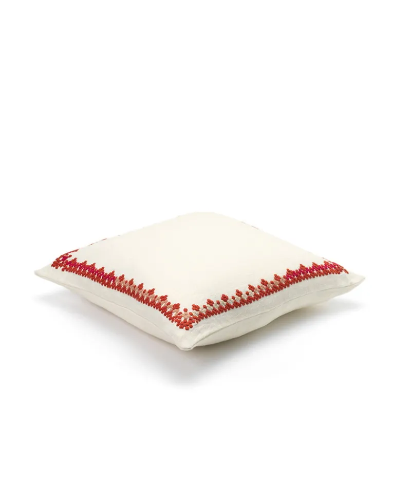 u00c9litis Kissen|Besticktes Leinenkissen Maya