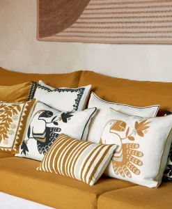 u00c9litis Kissen|Besticktes Leinenkissen Monterrey