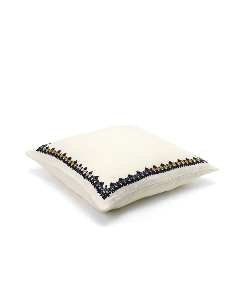 u00c9litis Kissen|Besticktes Leinenkissen Maya