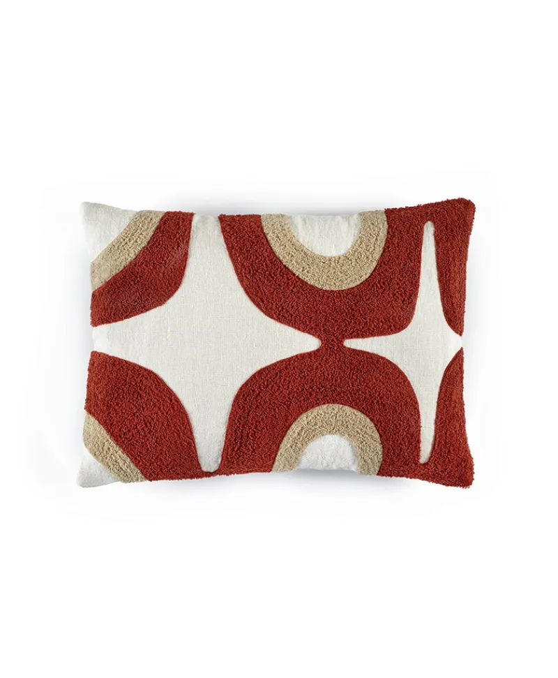 u00c9litis Kissen|Besticktes Leinenkissen Nirvana