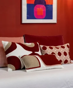 u00c9litis Kissen|Besticktes Leinenkissen Nirvana