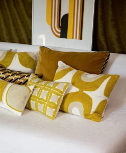 u00c9litis Kissen|Besticktes Leinenkissen Nirvana