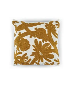 u00c9litis Kissen|Besticktes Leinenkissen Paradis