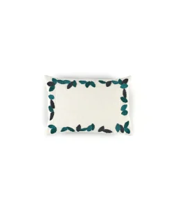 u00c9litis Kissen|Besticktes Leinenkissen Sherwood