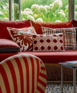 u00c9litis Kissen|Besticktes Leinenkissen Samsara