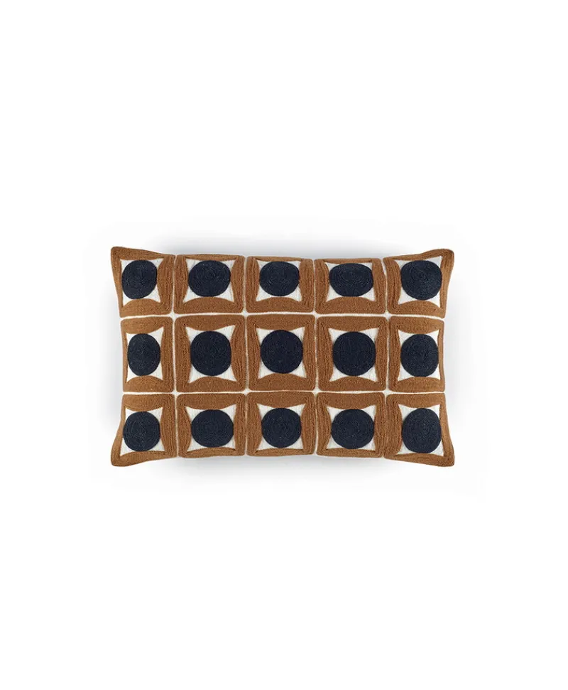 u00c9litis Kissen|Besticktes Leinenkissen Samsara