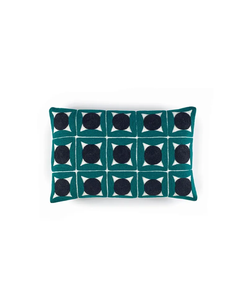 u00c9litis Kissen|Besticktes Leinenkissen Samsara