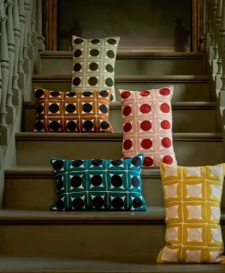 u00c9litis Kissen|Besticktes Leinenkissen Samsara