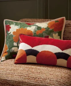 u00c9litis Kissen|Besticktes Samtkissen Celestine