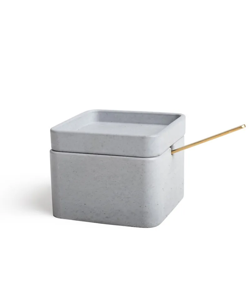 Formpoet Dosen Und Boxen|Küchenutensilien|Beton Zuckerdose mit Löffel